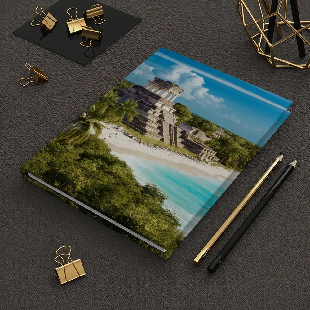Mayan Temple Ruins Tropical Beach Jungle – Notebooks