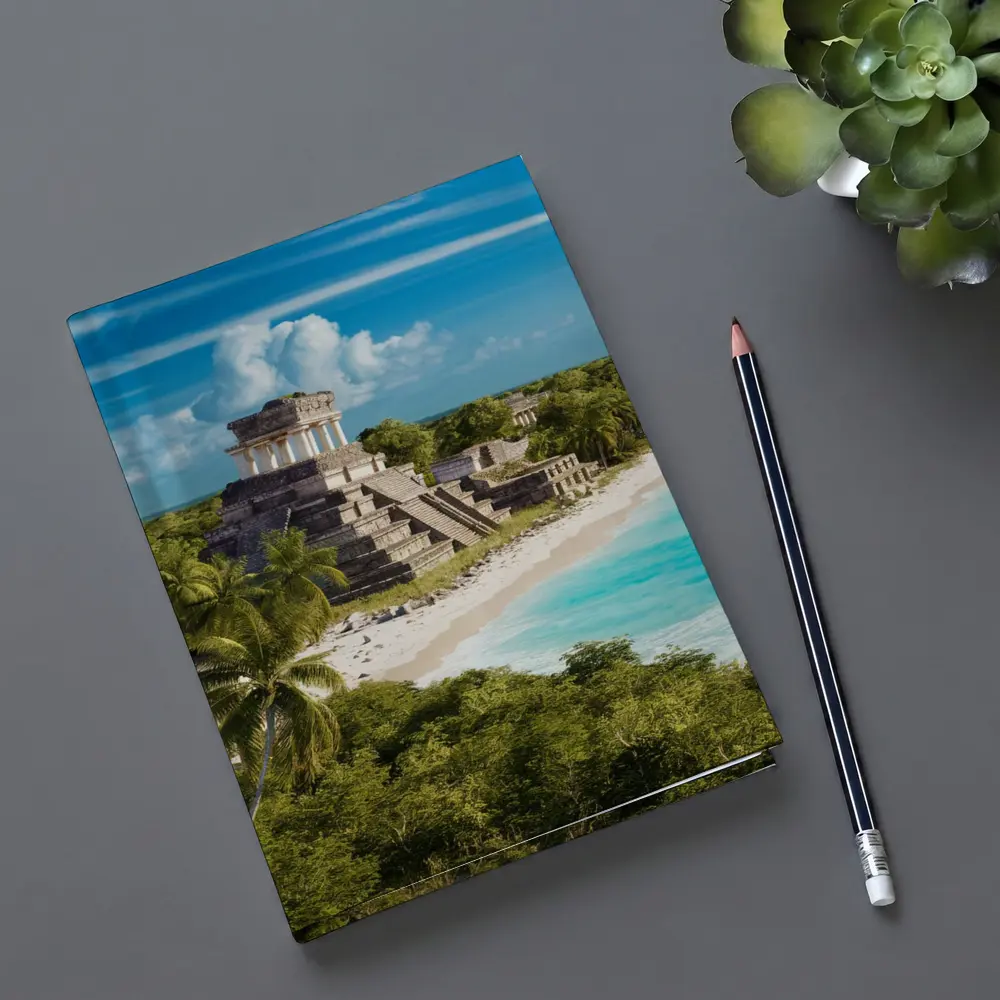 Mayan Temple Ruins Tropical Beach Jungle – Notebooks