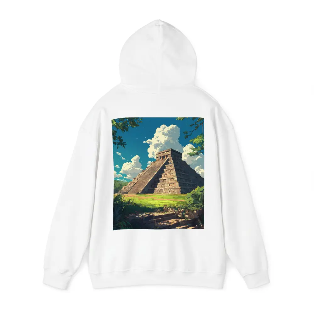 Chichen Itza Pyramid Anime Style Blue Sky – Hoodies