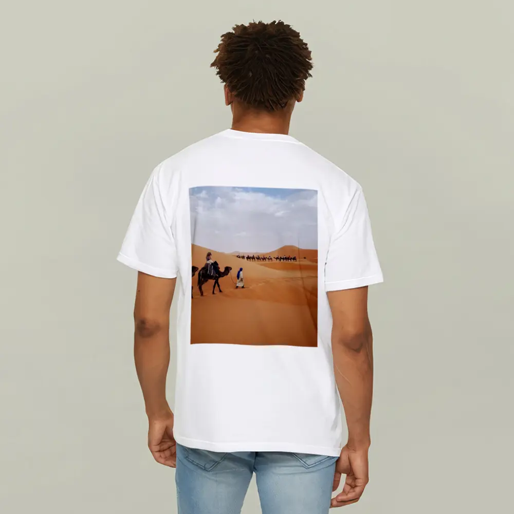 Camel Caravan Crossing Sahara Desert Dunes – T-Shirts
