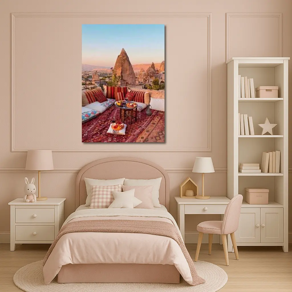 Cappadocia Rooftop Terrace Fairy Chimneys Turkey – Wall Art