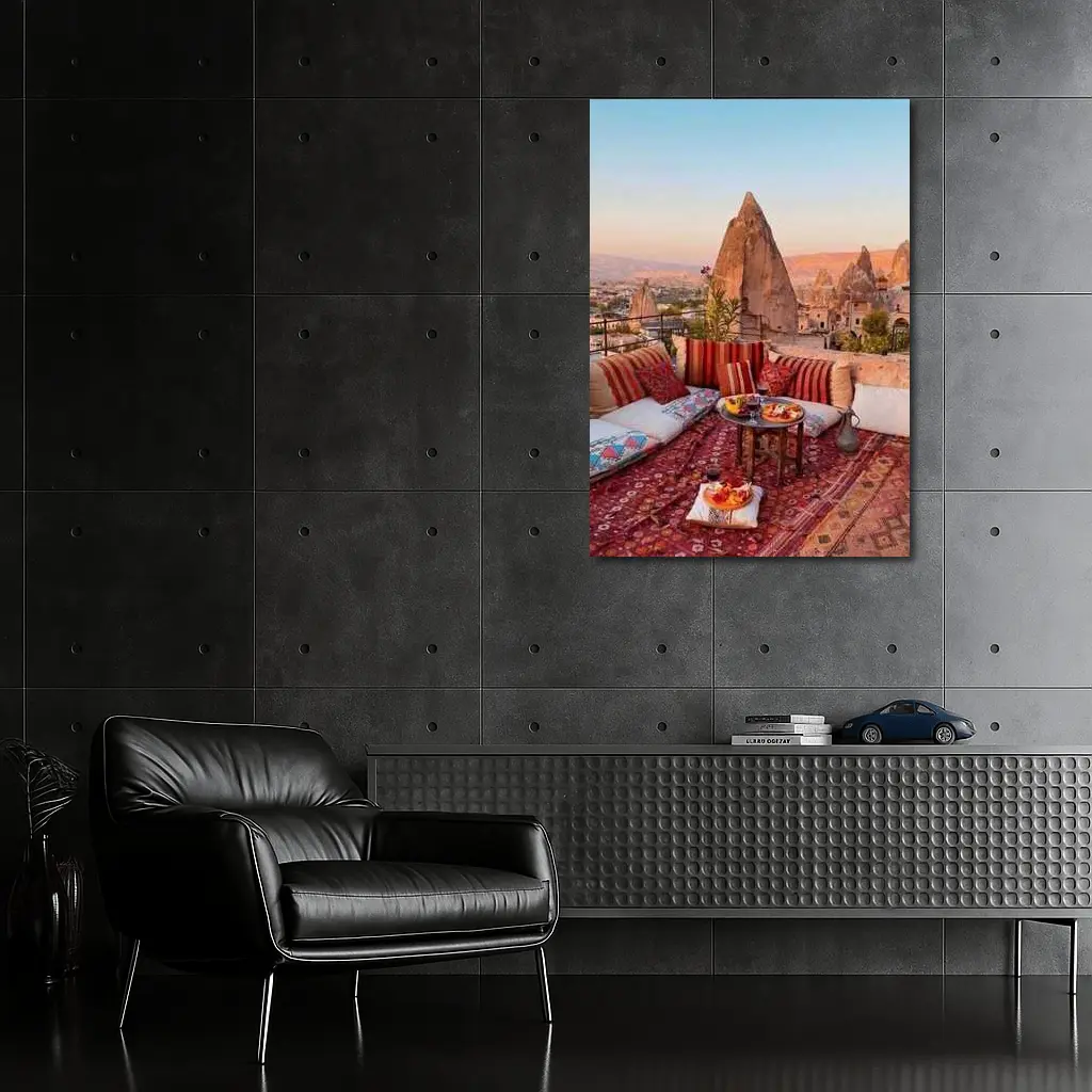 Cappadocia Rooftop Terrace Fairy Chimneys Turkey – Wall Art