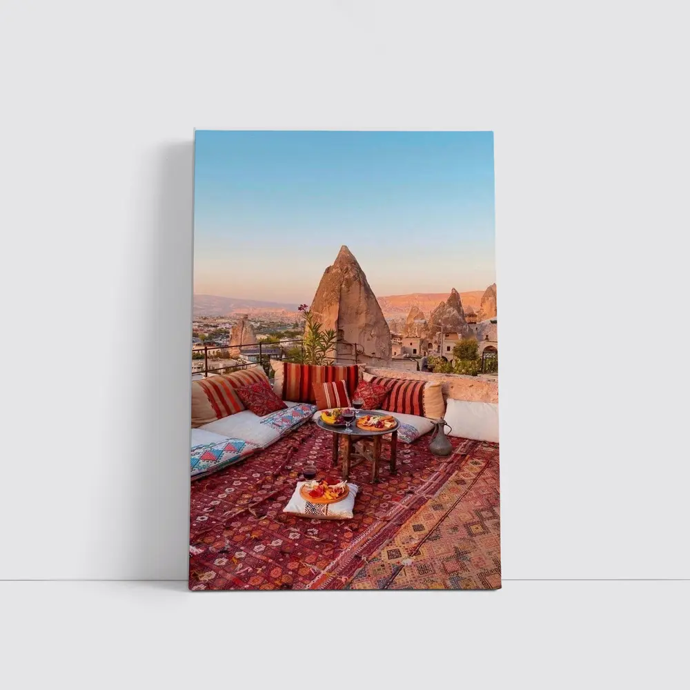 Cappadocia Rooftop Terrace Fairy Chimneys Turkey – Wall Art