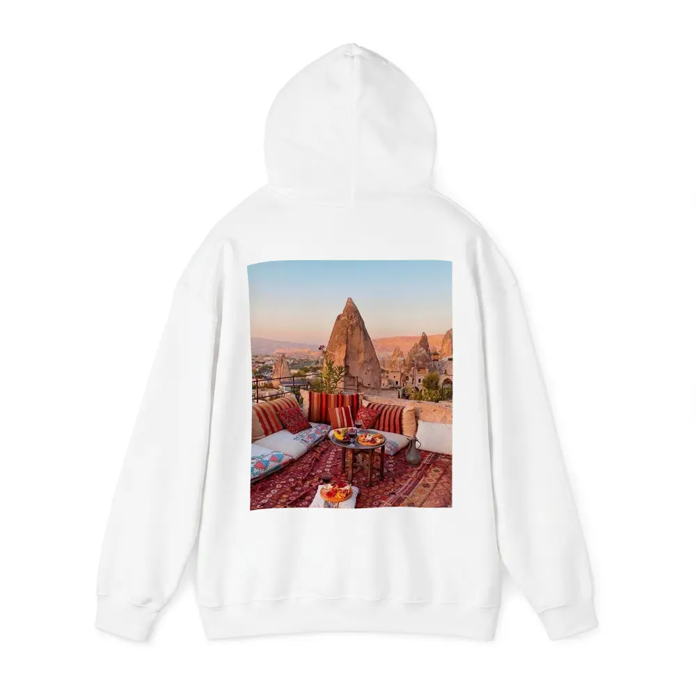 Cappadocia Rooftop Terrace Fairy Chimneys Turkey – Hoodies