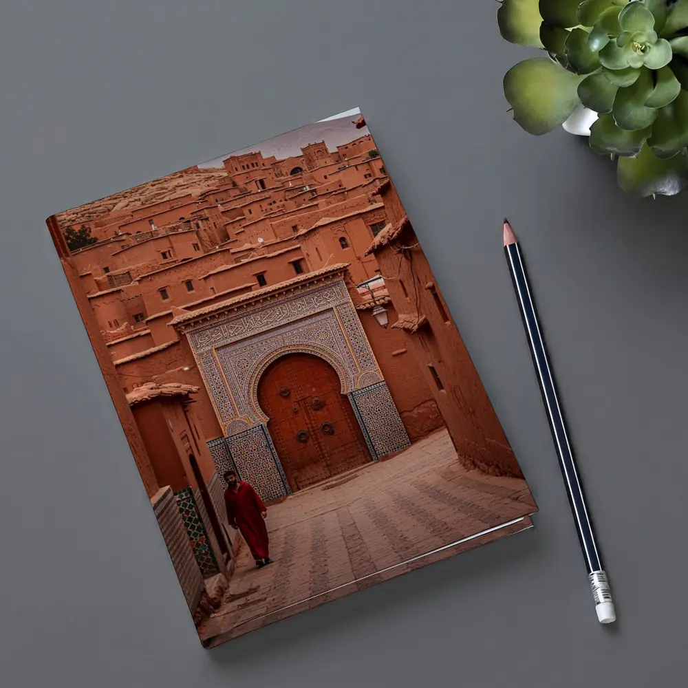 Moroccan Medina Red Clay Village Gate – Notebooks