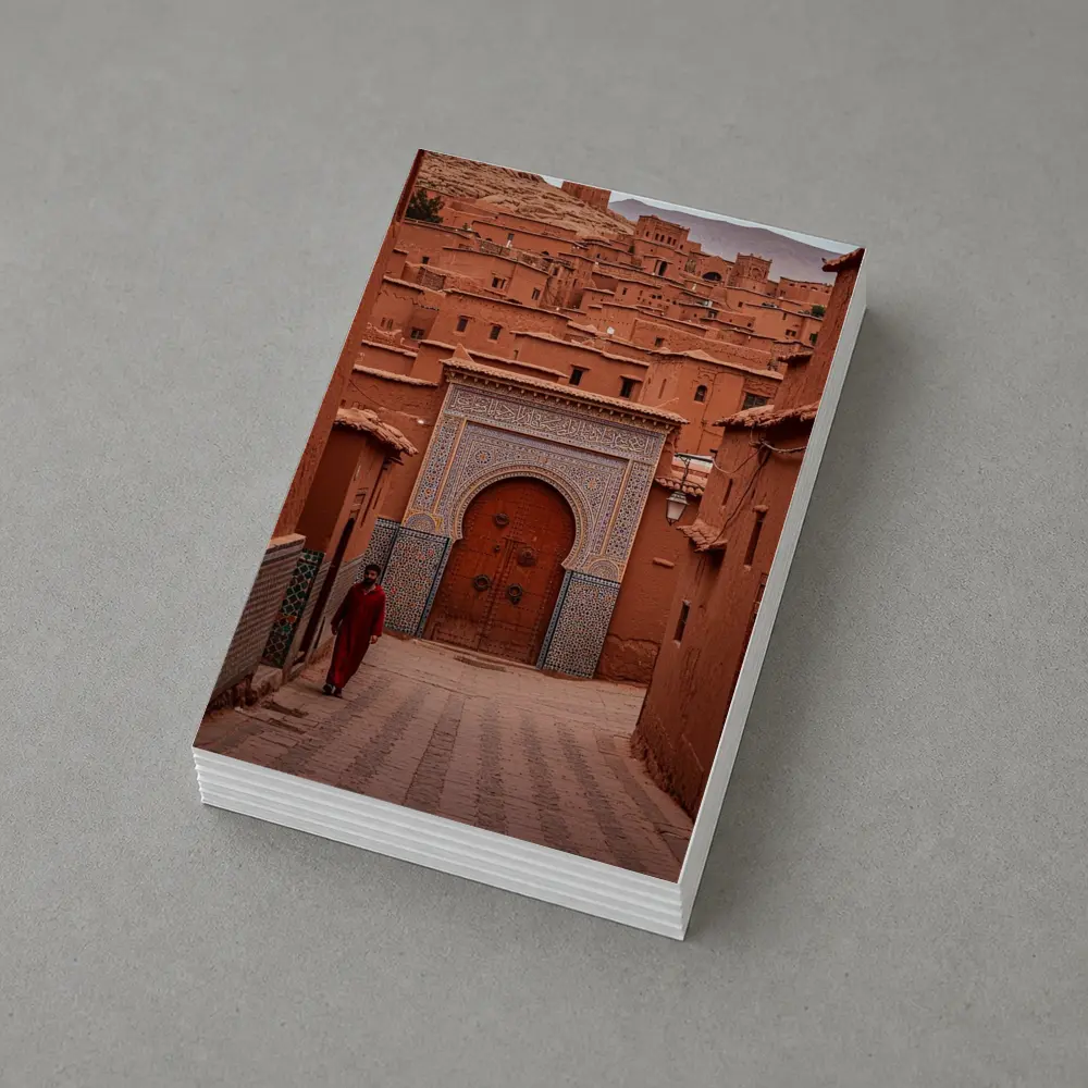 Moroccan Medina Red Clay Village Gate – Postcards