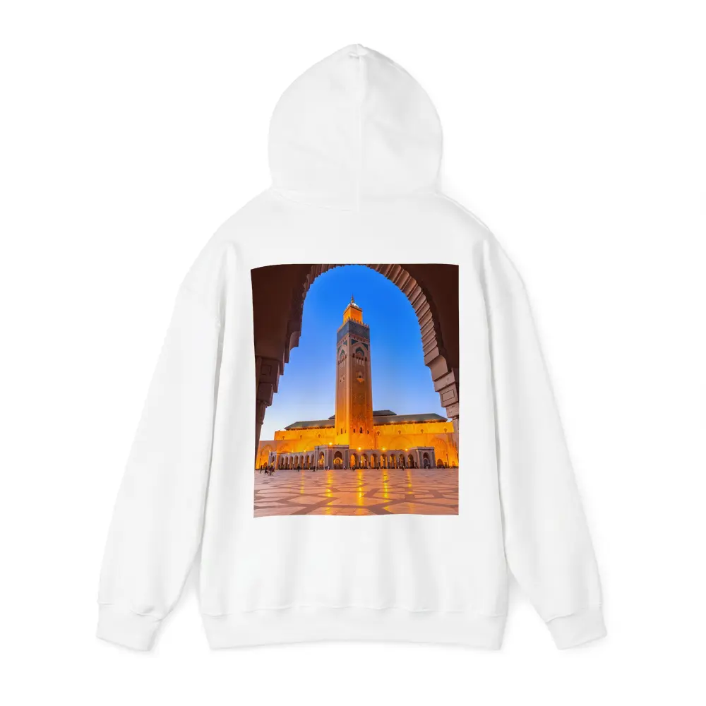 Hassan II Mosque Casablanca Morocco Night – Hoodies