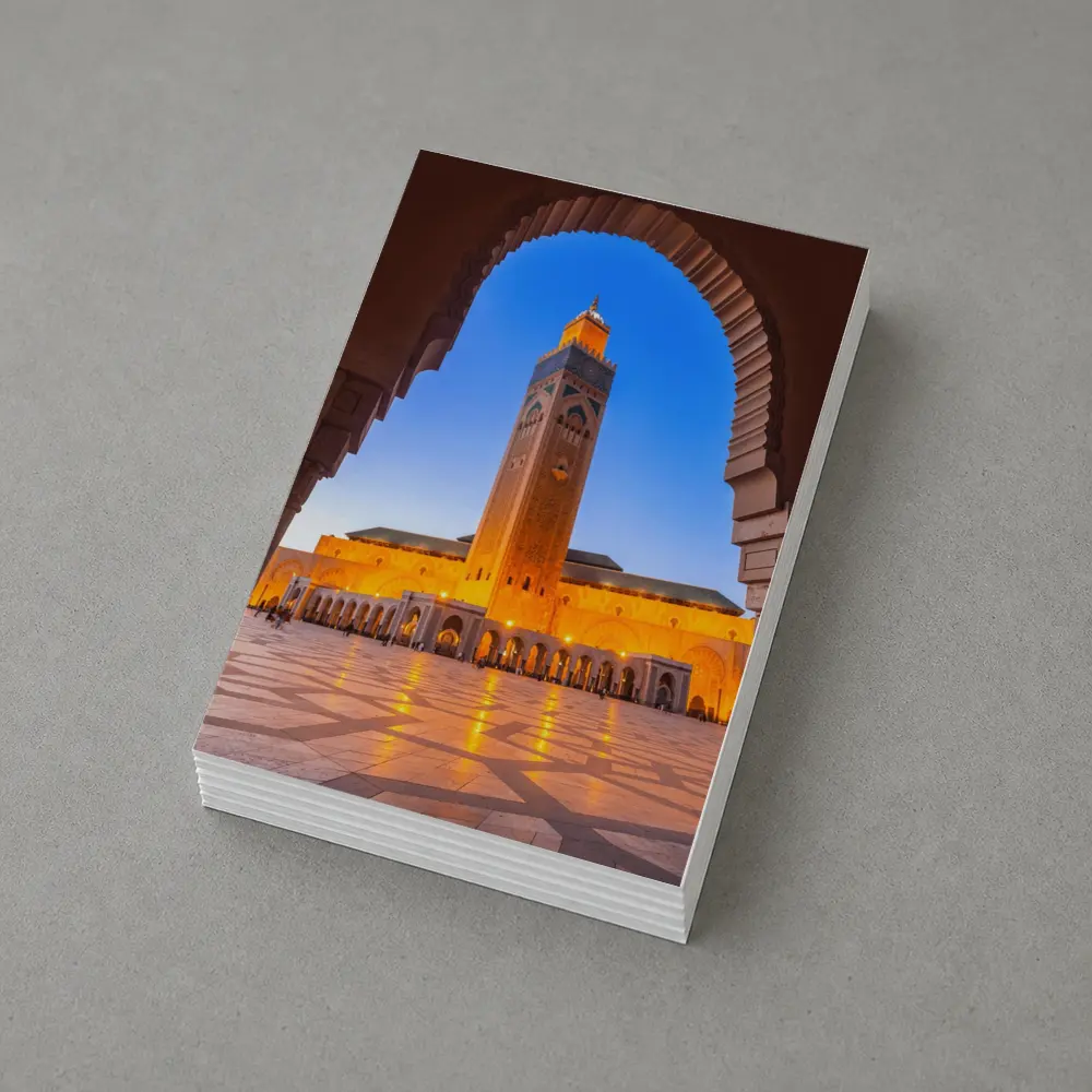 Hassan II Mosque Casablanca Morocco Night – Postcards