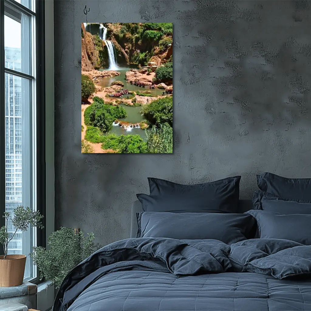 Ouzoud Waterfalls Morocco Red Rock Gorge – Wall Art