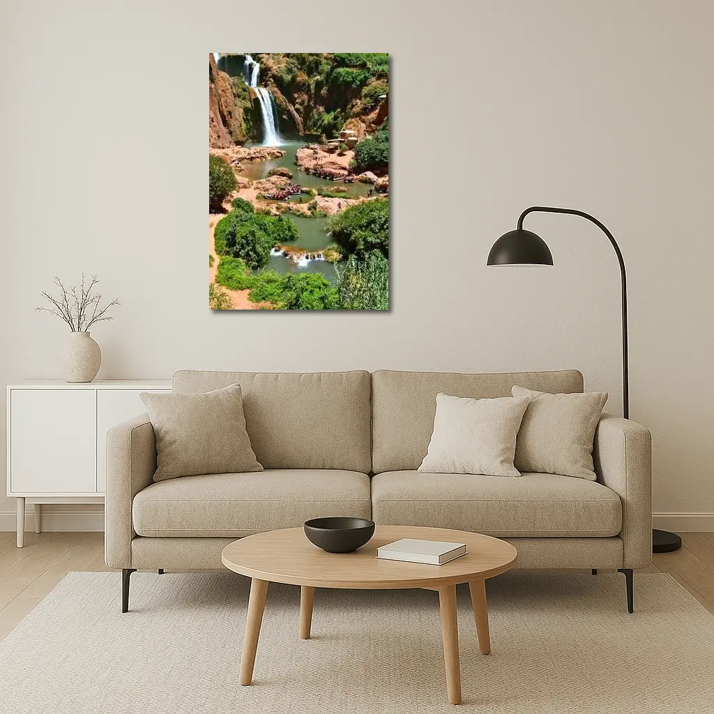 Ouzoud Waterfalls Morocco Red Rock Gorge – Wall Art