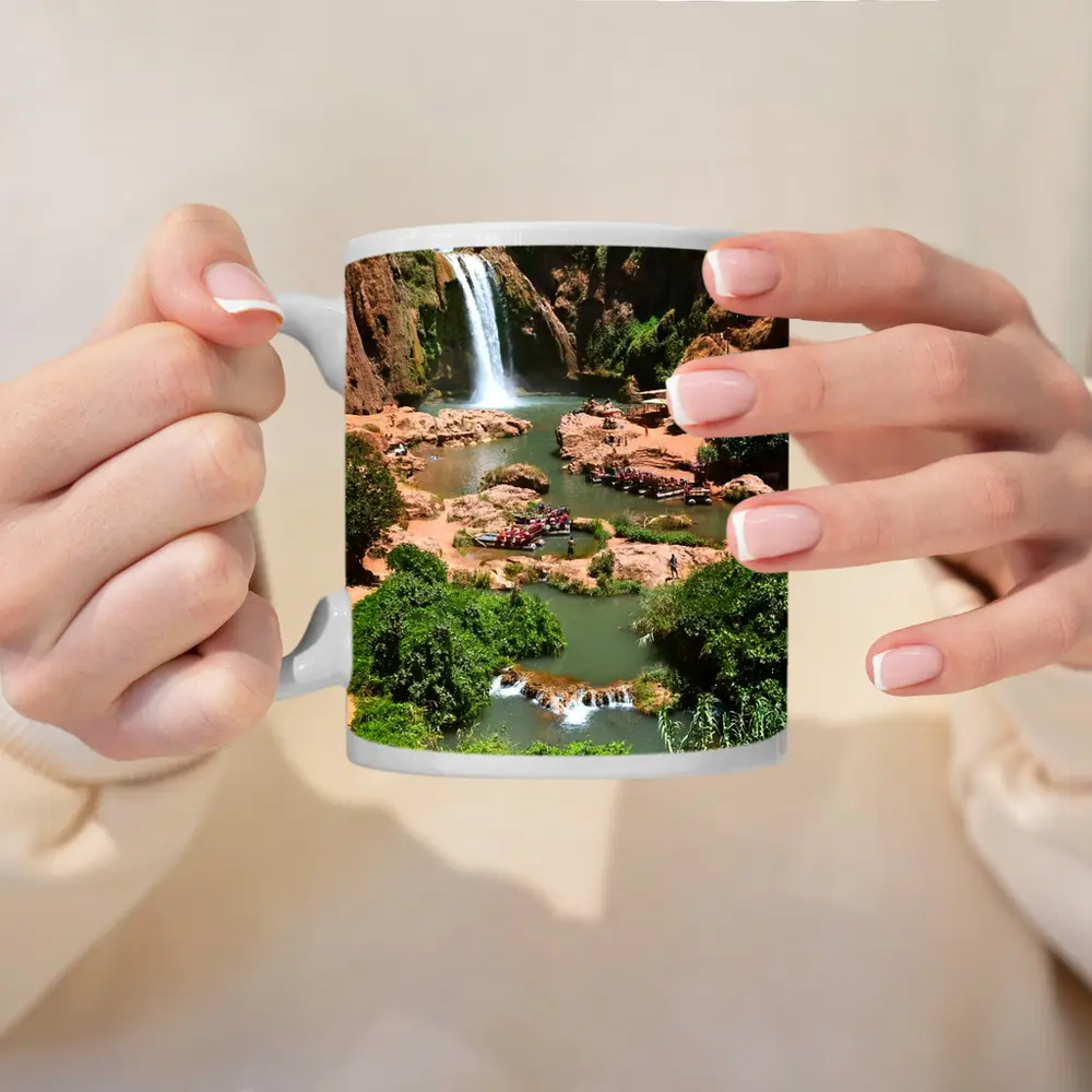 Ouzoud Waterfalls Morocco Red Rock Gorge – Mugs