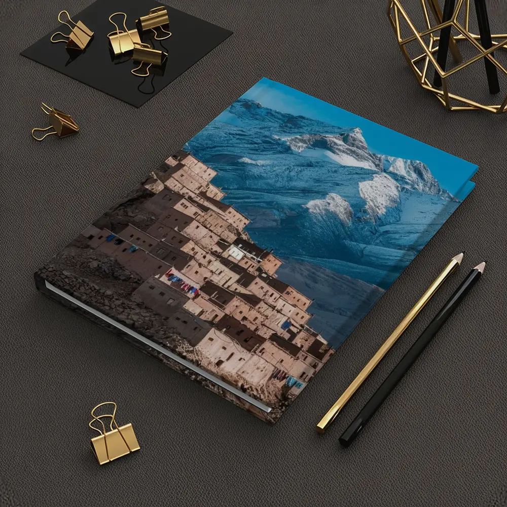 Moroccan Village Atlas Mountains Snow Peaks – Notebooks