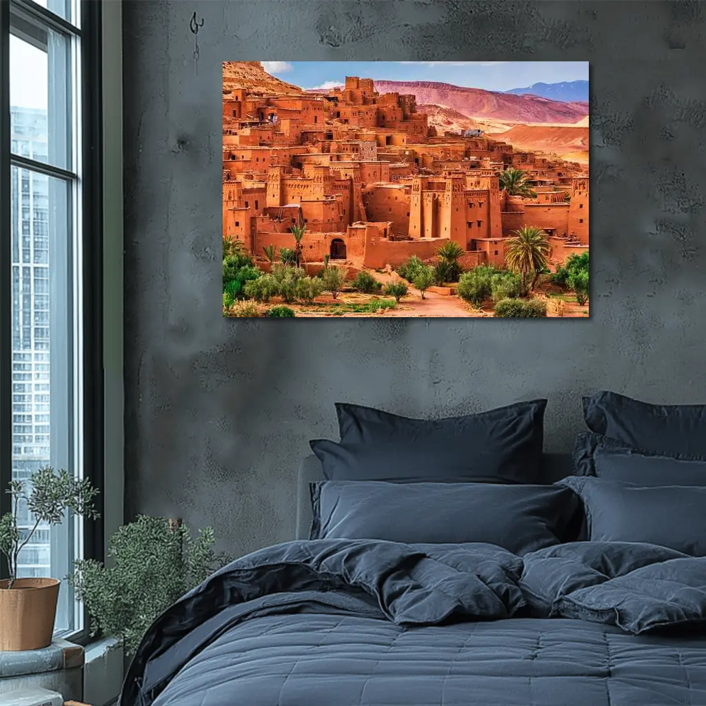 Ait Benhaddou Ancient Kasbah Morocco Desert – Wall Art