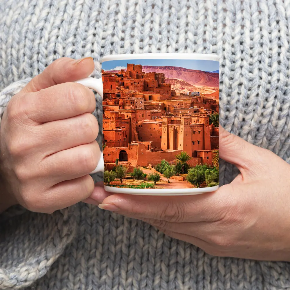Ait Benhaddou Ancient Kasbah Morocco Desert – Mugs