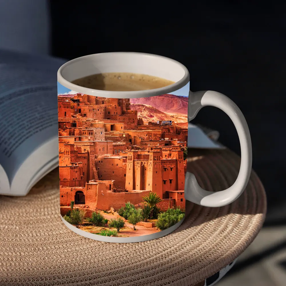 Ait Benhaddou Ancient Kasbah Morocco Desert – Mugs