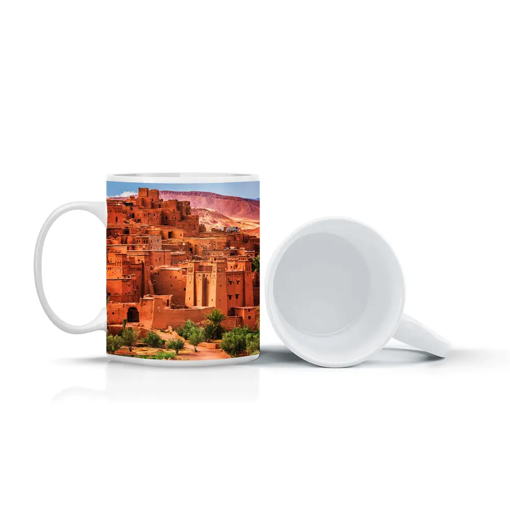 Ait Benhaddou Ancient Kasbah Morocco Desert – Mugs