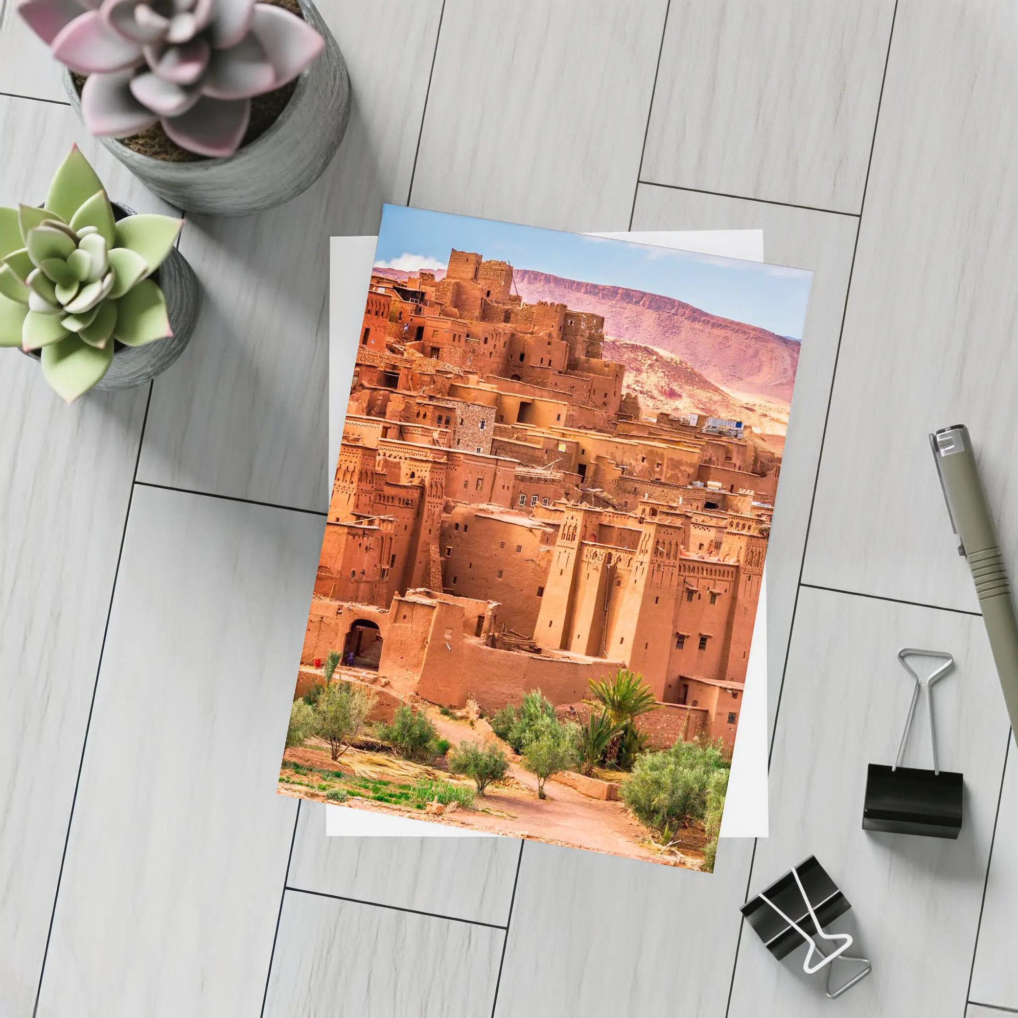 Ait Benhaddou Ancient Kasbah Morocco Desert – Postcards