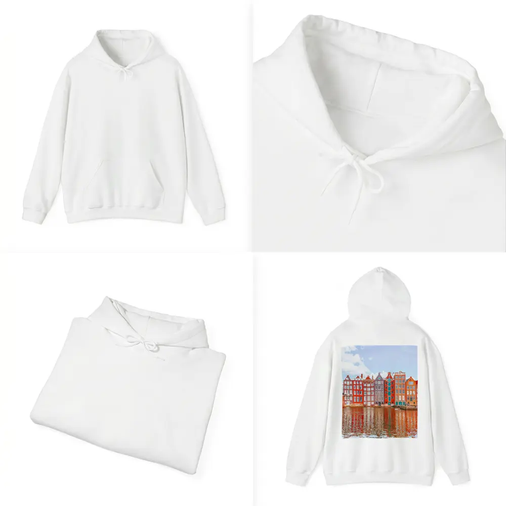 Amsterdam Canal Houses Colorful Dutch Architecture – Hoodies