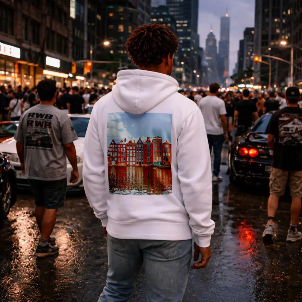 Amsterdam Canal Houses Colorful Dutch Architecture – Hoodies