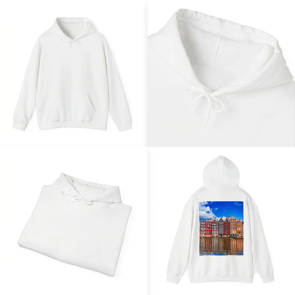 Amsterdam Canal Houses Colorful Dutch Architecture – Hoodies