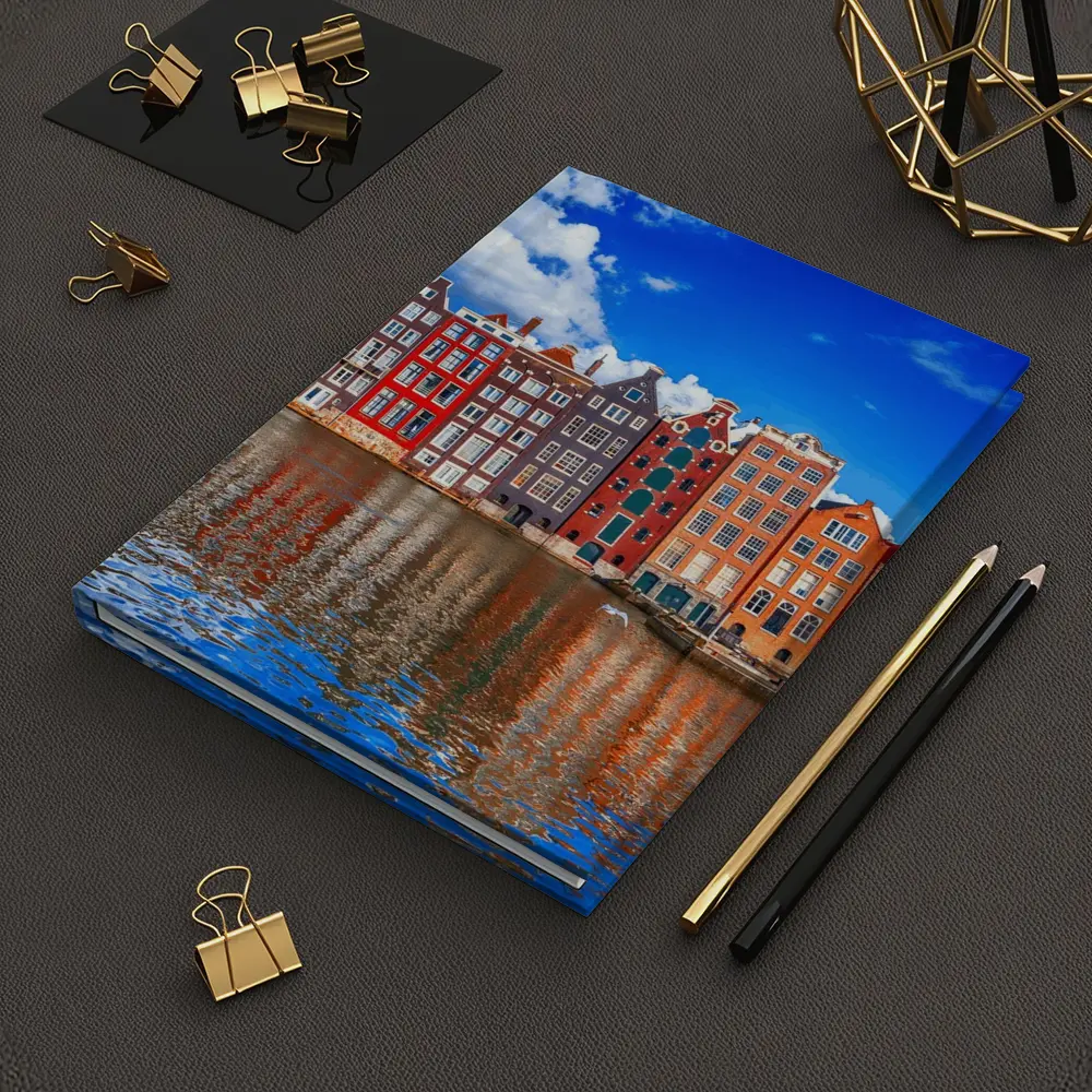 Amsterdam Canal Houses Colorful Dutch Architecture – Notebooks