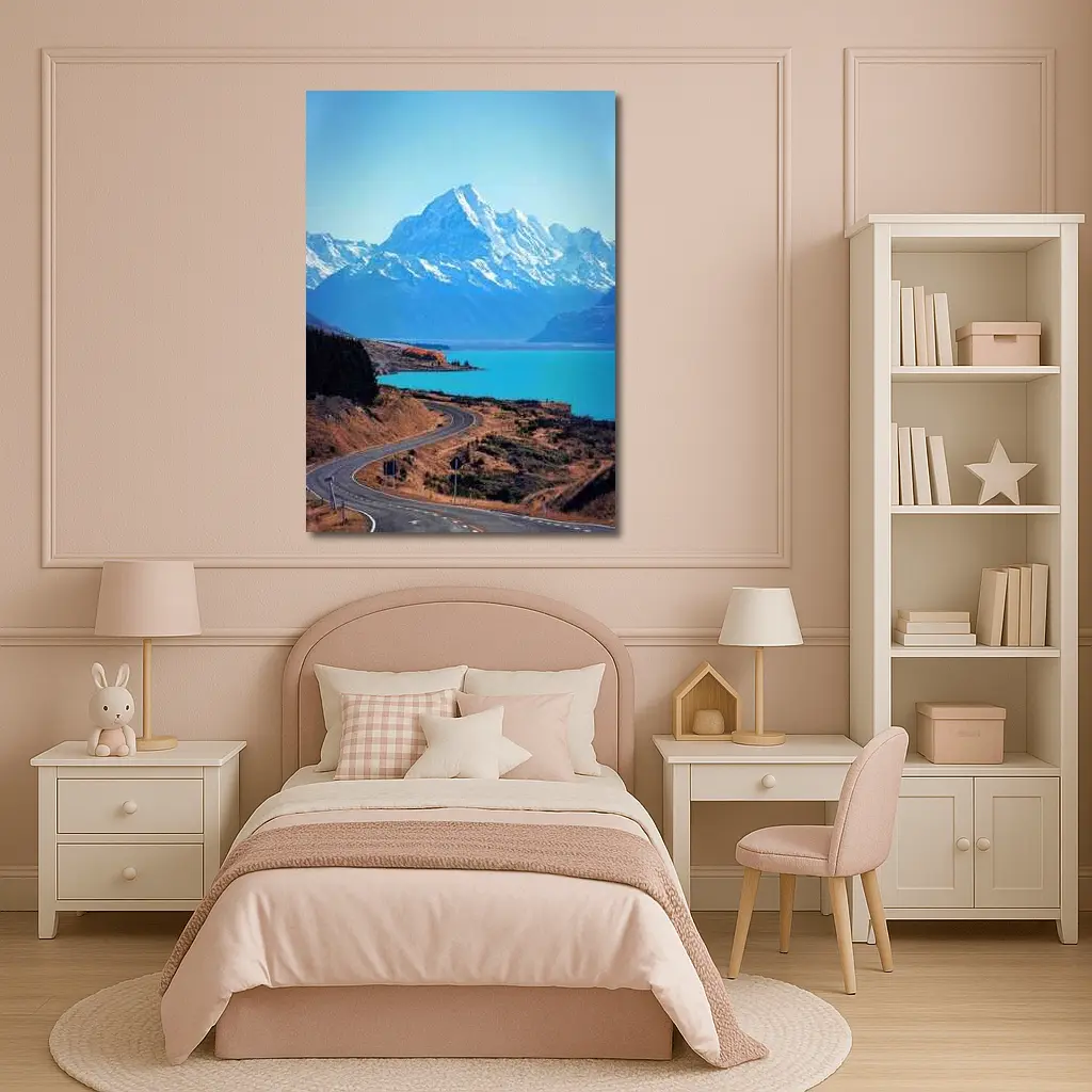Winding Road Mount Cook New Zealand – Wall Art