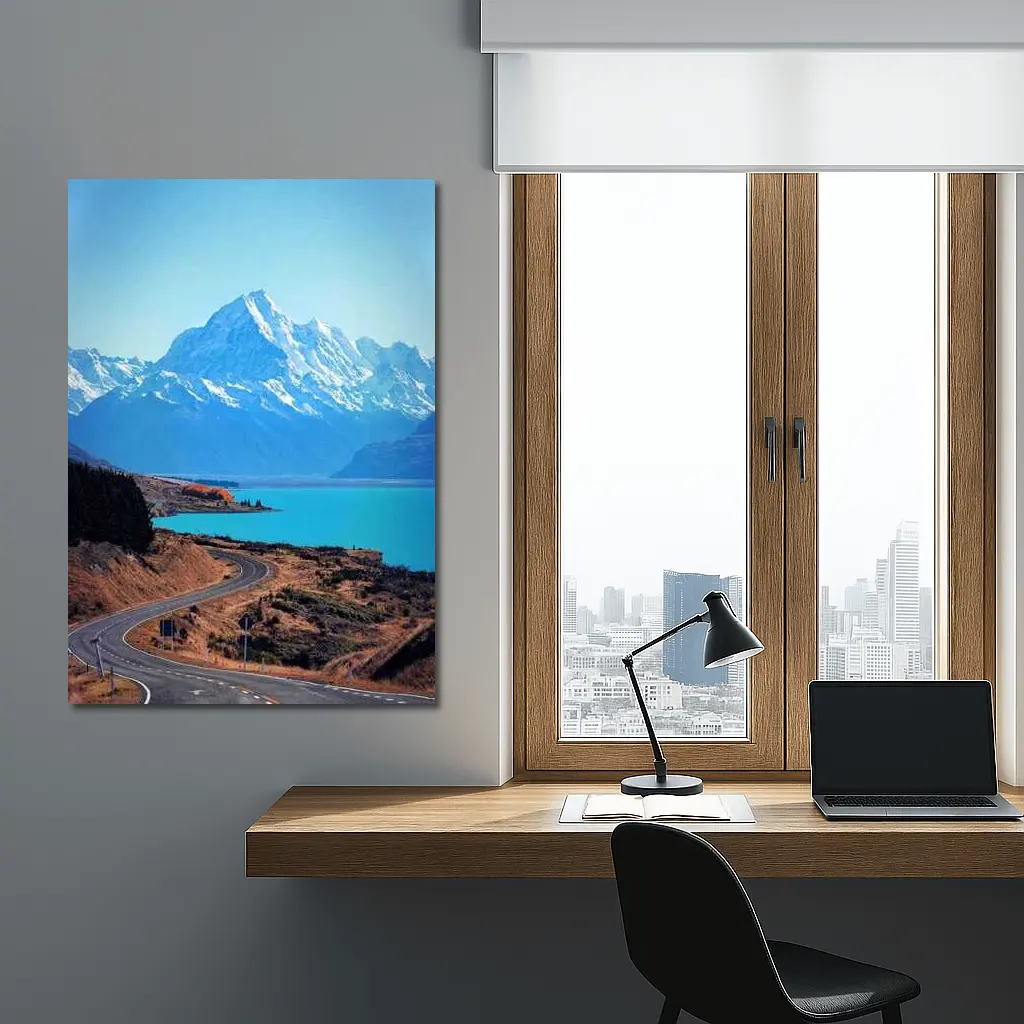 Winding Road Mount Cook New Zealand – Wall Art