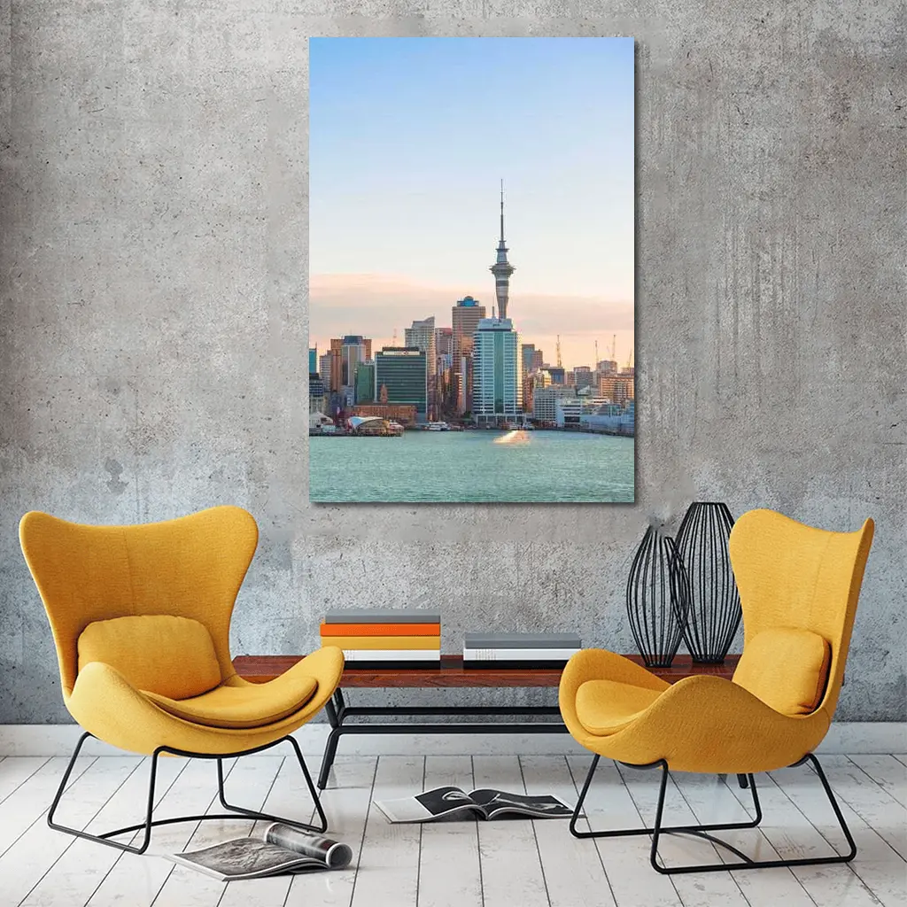 Auckland Sky Tower Cityscape at Sunset – Wall Art
