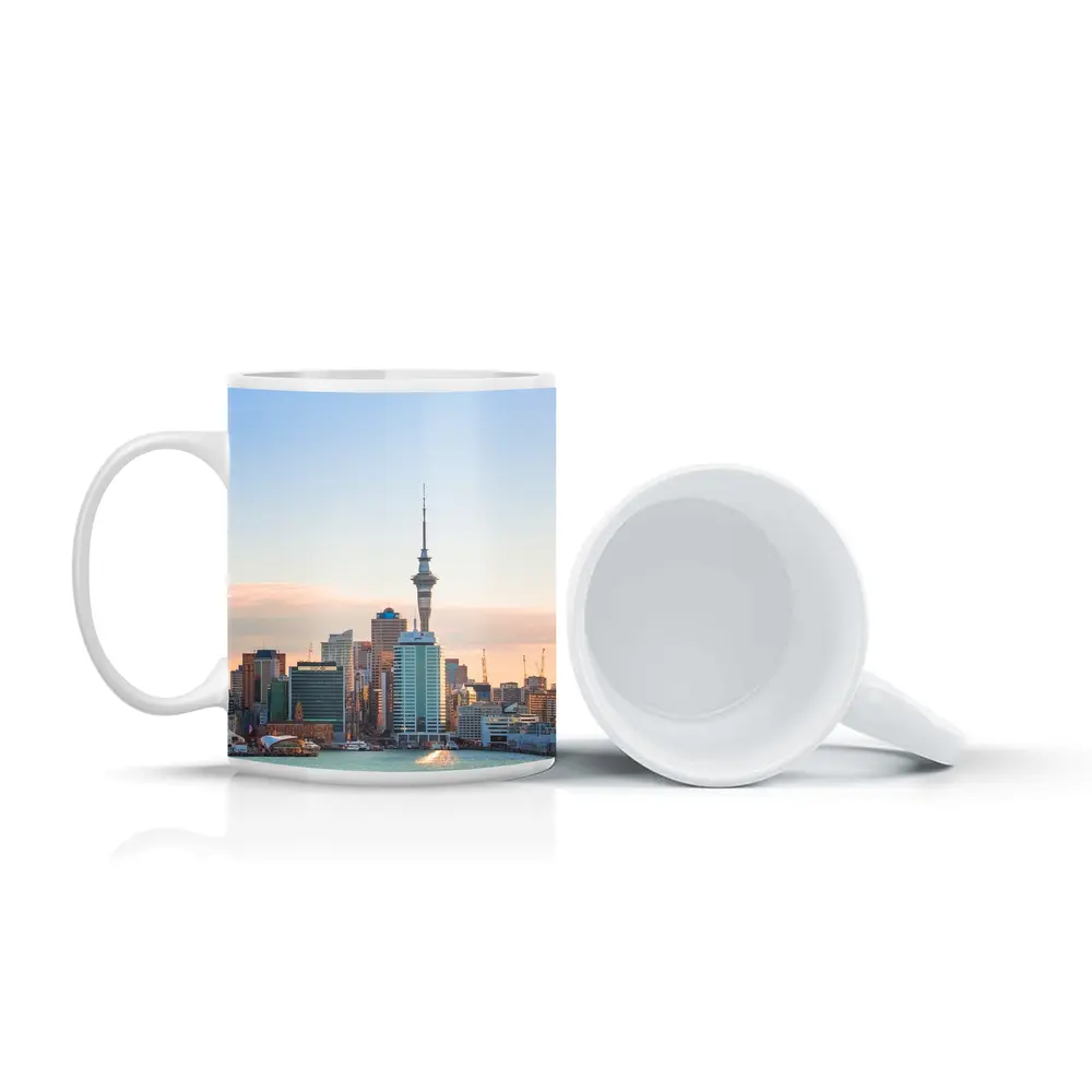 Auckland Sky Tower Cityscape at Sunset – Mugs