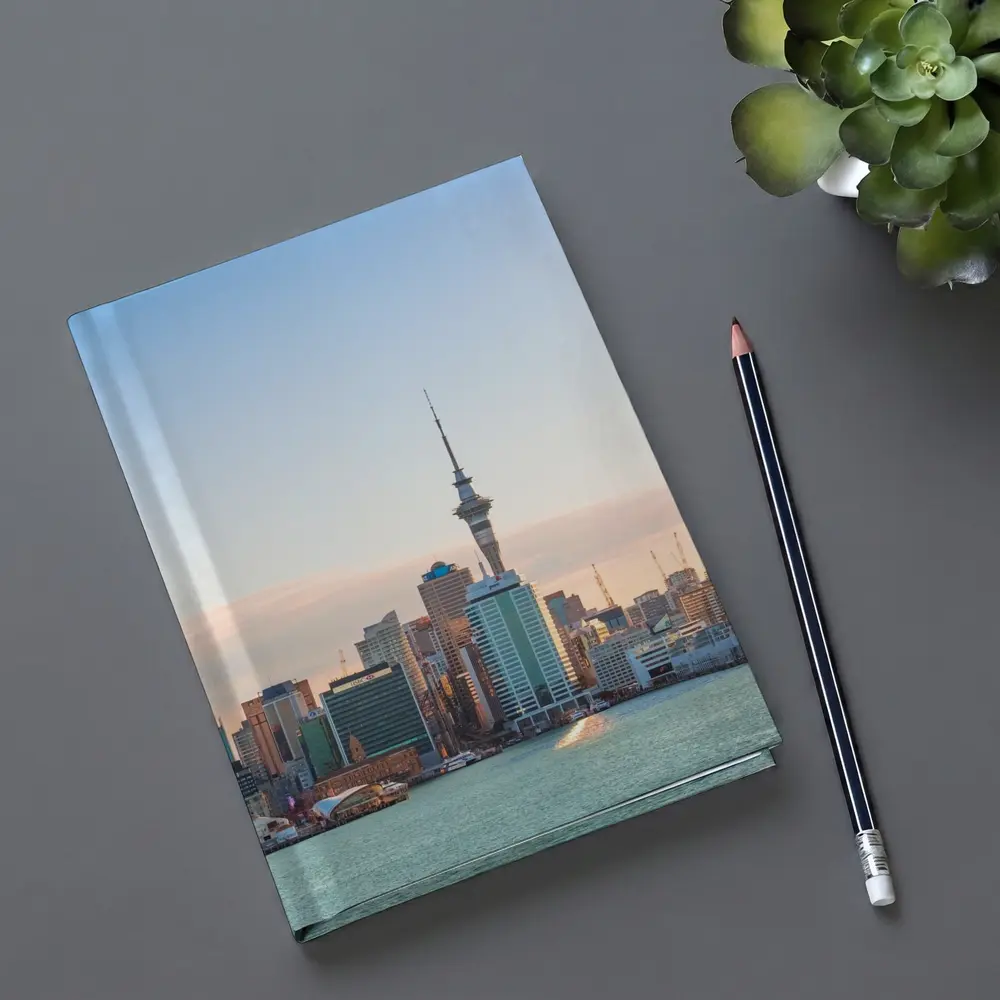 Auckland Sky Tower Cityscape at Sunset – Notebooks