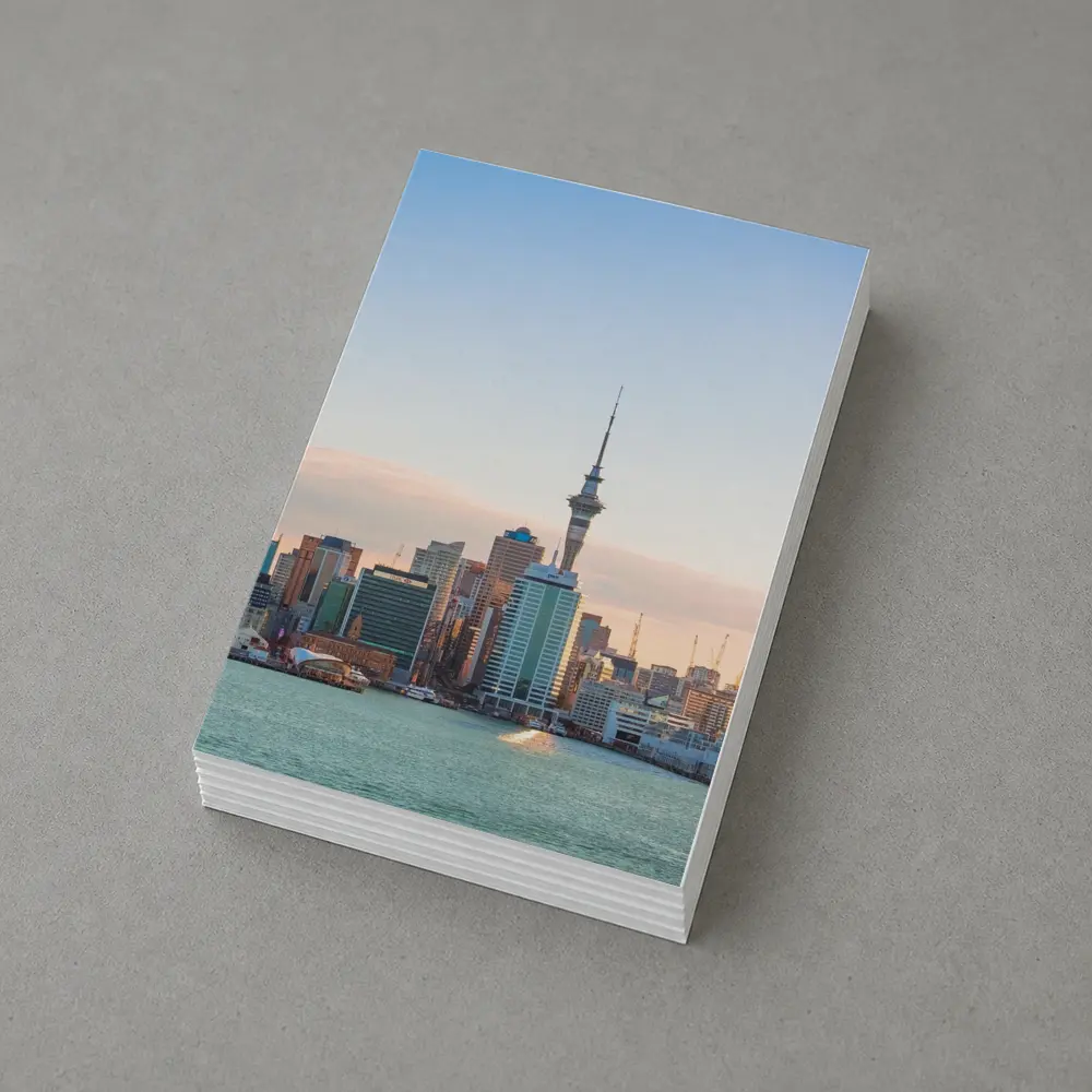 Auckland Sky Tower Cityscape at Sunset – Postcards
