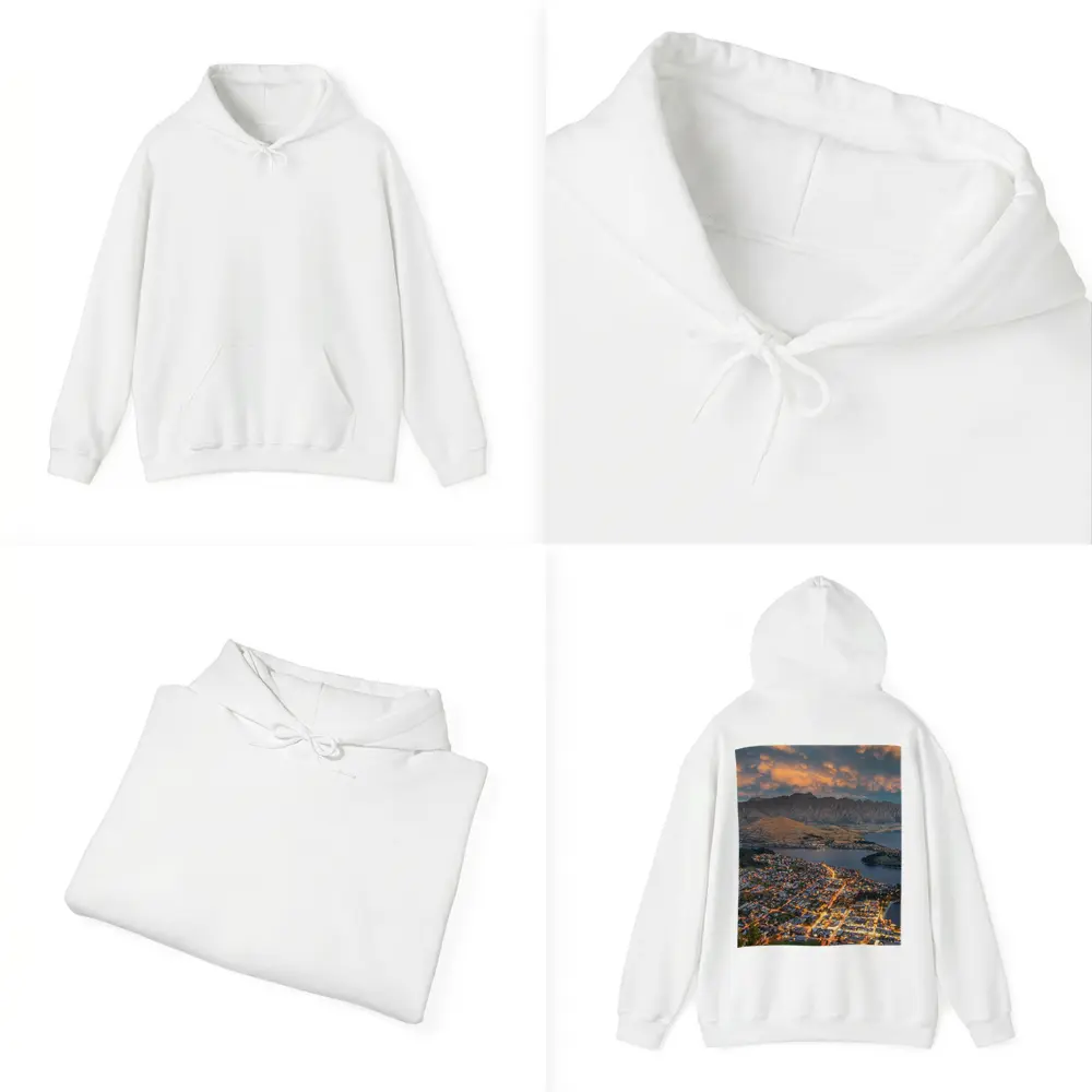 Queenstown New Zealand City Lights Sunset – Hoodies
