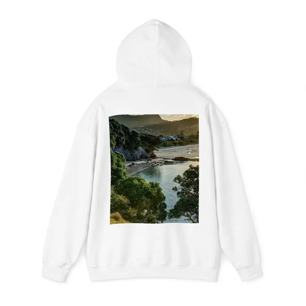 New Zealand Coastal Bay Forest Landscape – Hoodies