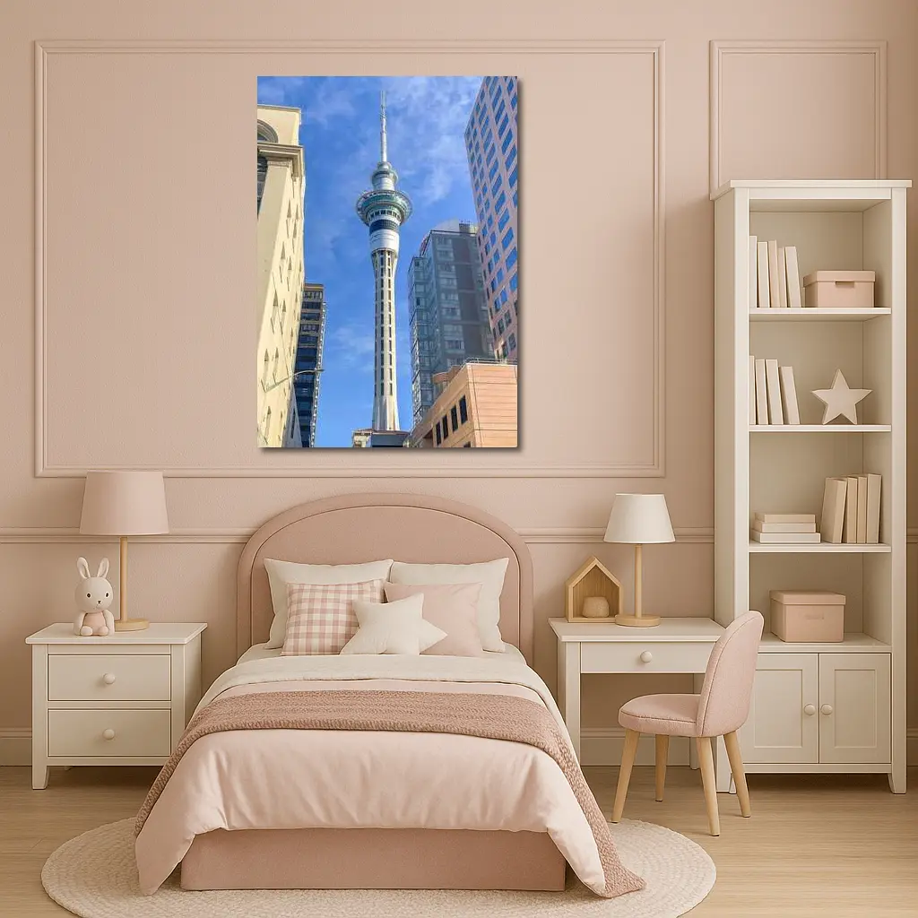 Auckland Sky Tower City Street View – Wall Art