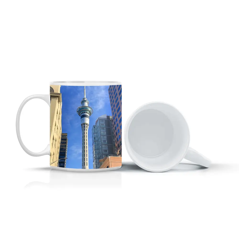 Auckland Sky Tower City Street View – Mugs