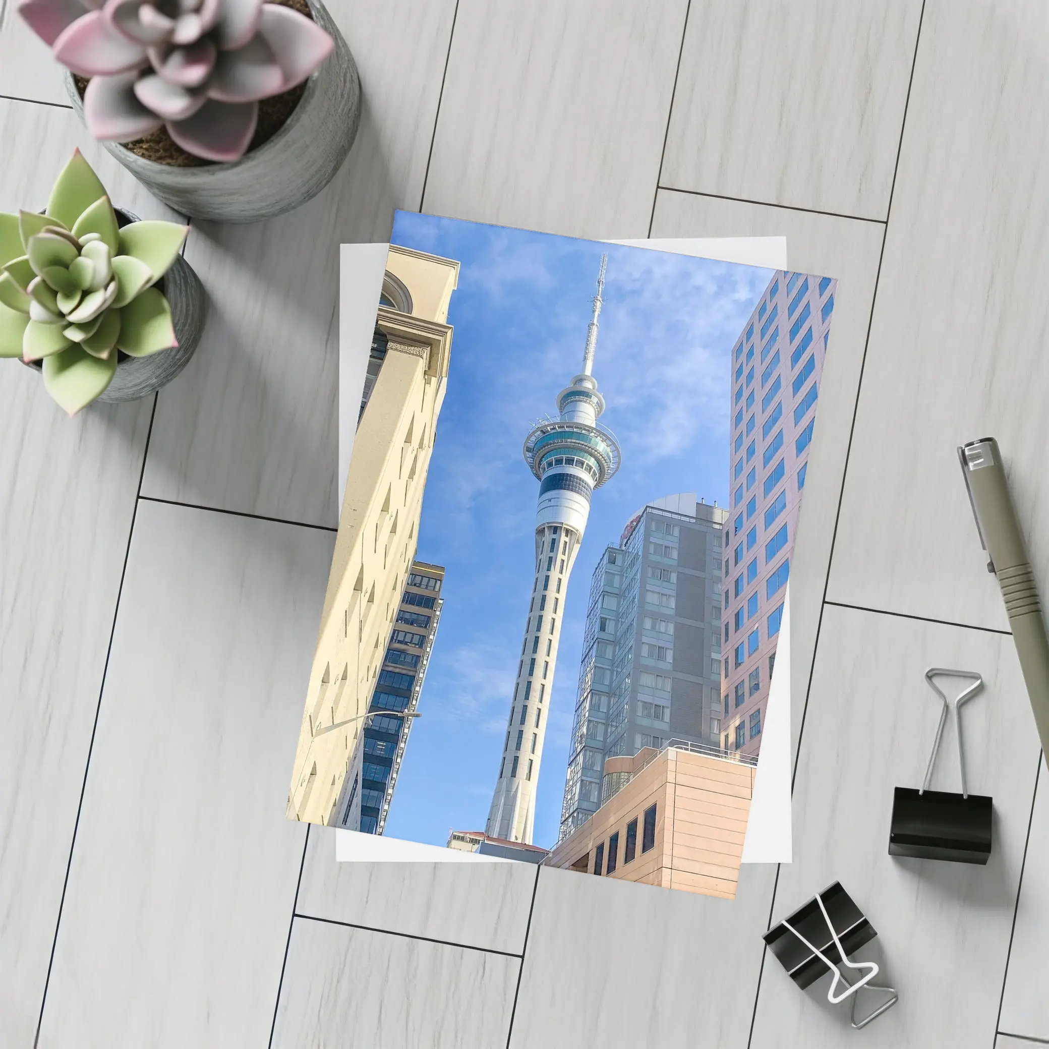 Auckland Sky Tower City Street View – Postcards