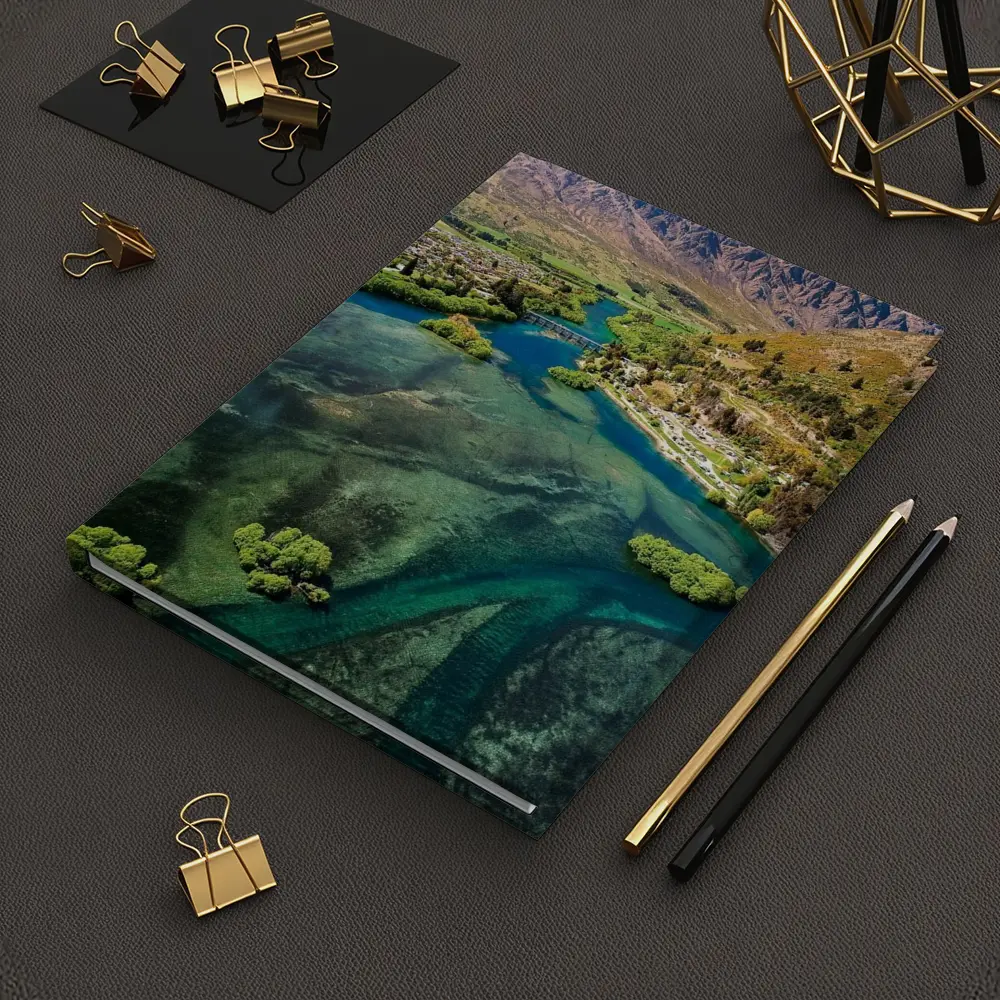 Queenstown New Zealand Aerial River Mountain View – Notebooks