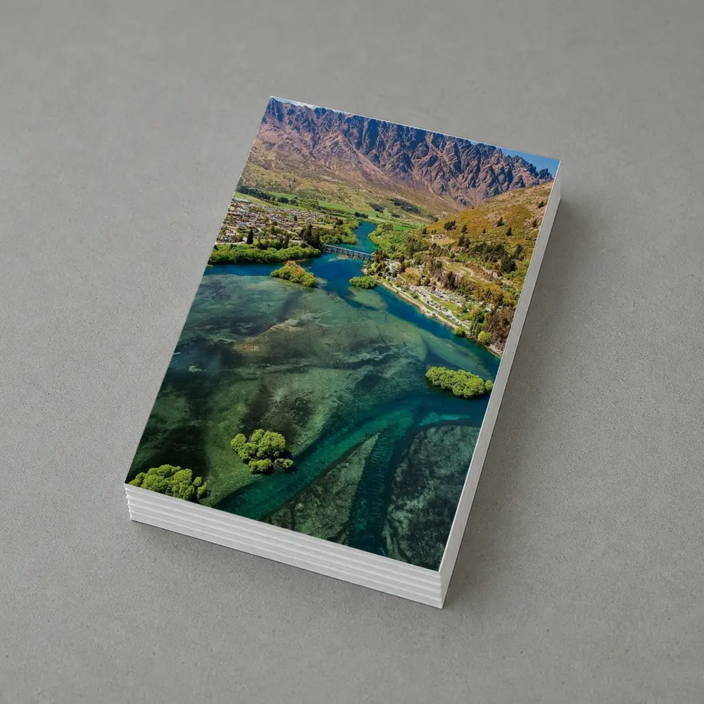Queenstown New Zealand Aerial River Mountain View – Postcards