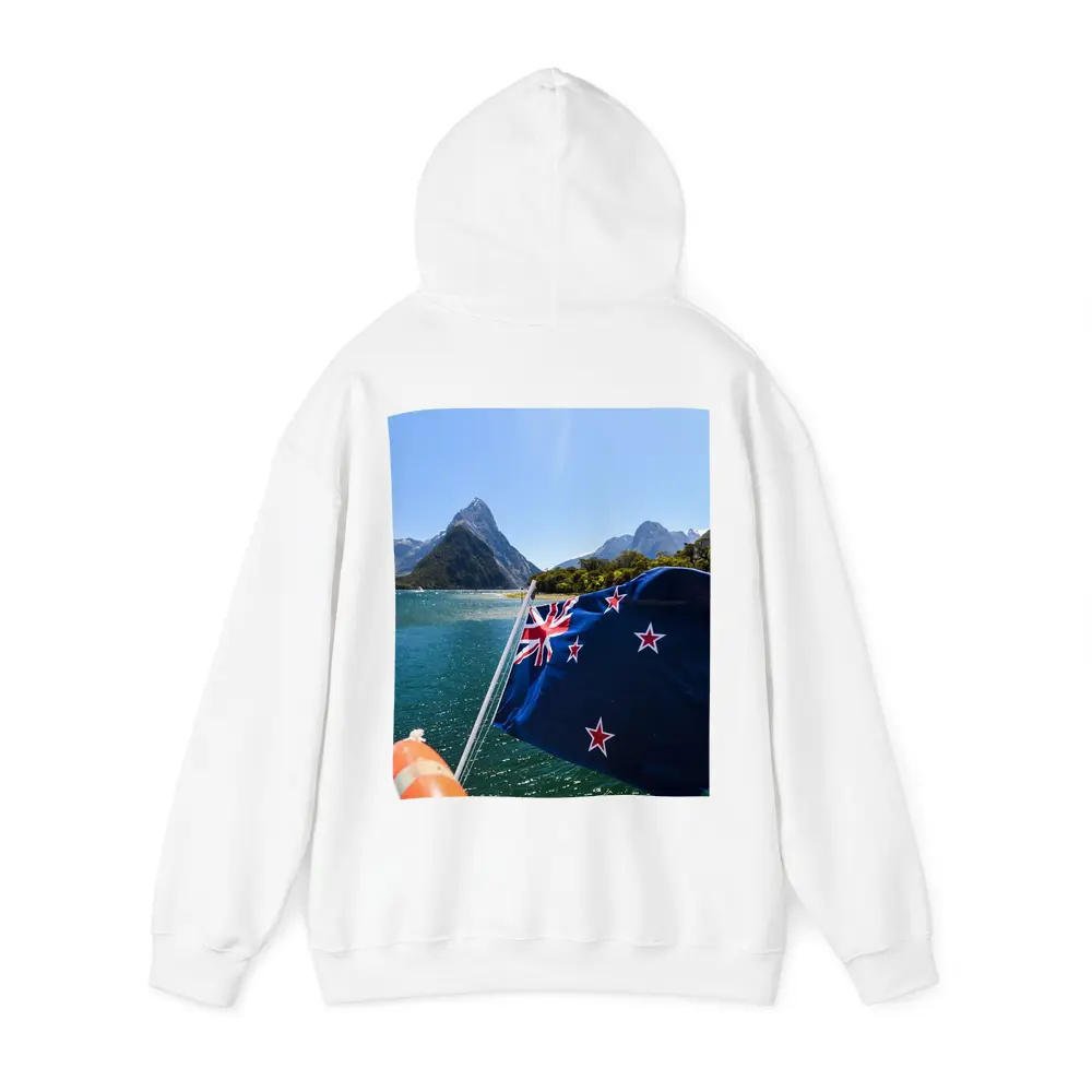 New Zealand Flag Milford Sound Mountains – Hoodies
