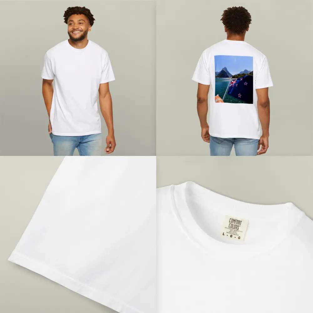 New Zealand Flag Milford Sound Mountains – T-Shirts