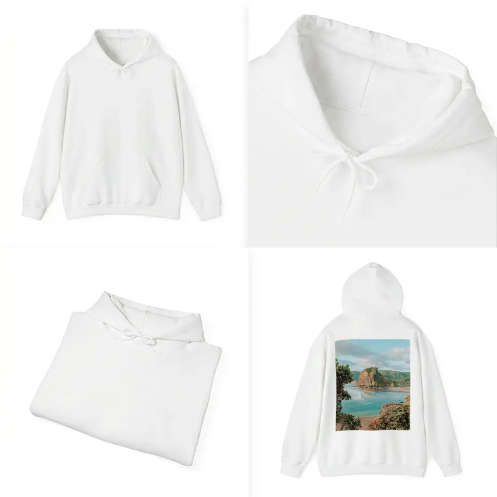 Piha Beach Lion Rock New Zealand Coast – Hoodies