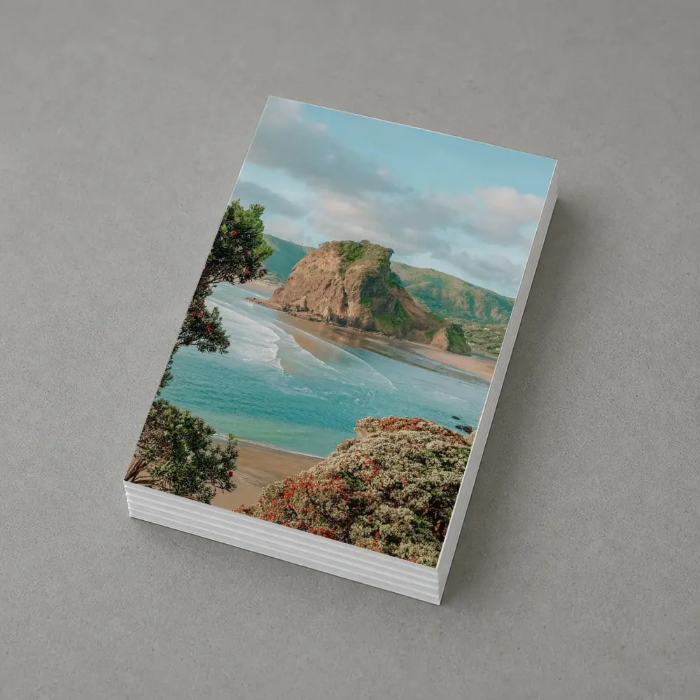 Piha Beach Lion Rock New Zealand Coast – Postcards