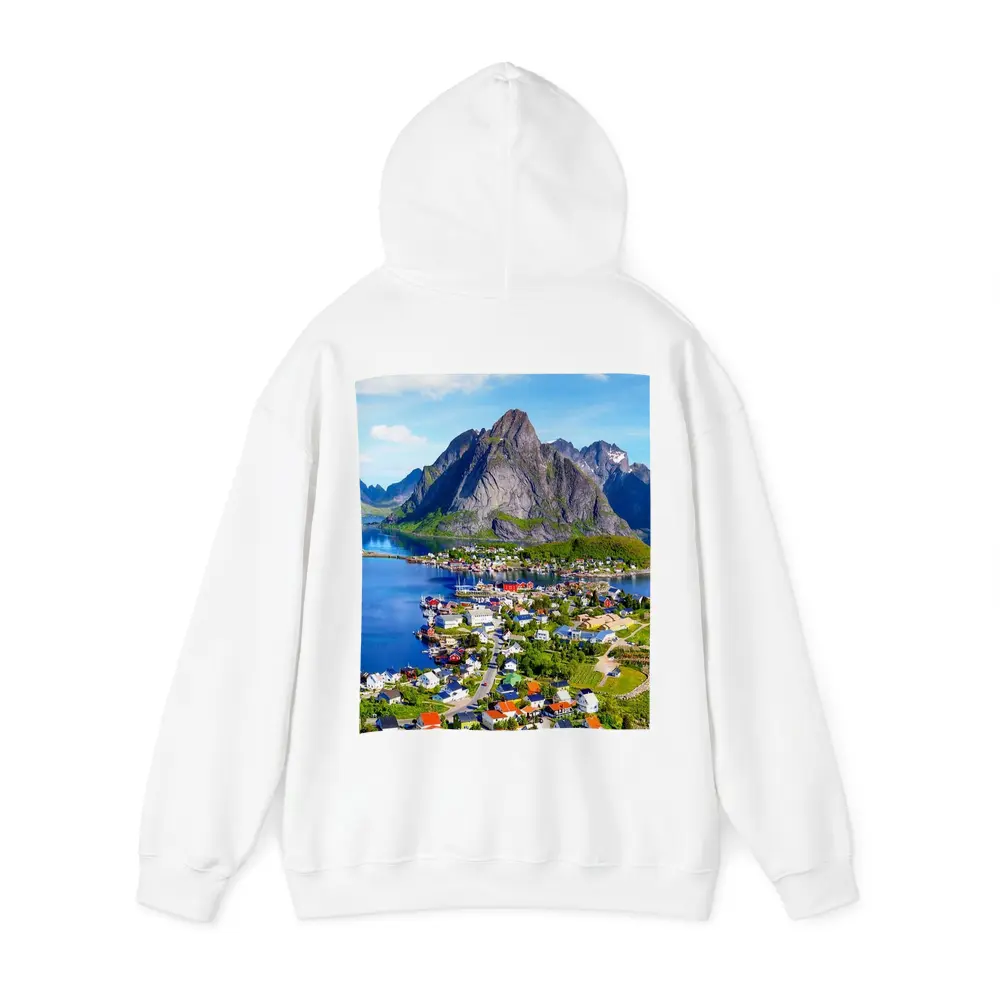 Reine Lofoten Norway Coastal Village Mountain – Hoodies