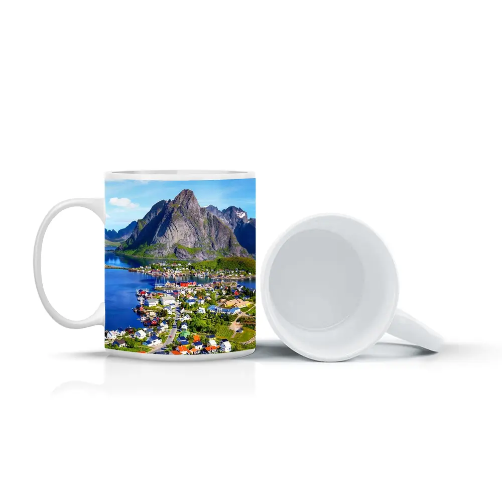 Reine Lofoten Norway Coastal Village Mountain – Mugs