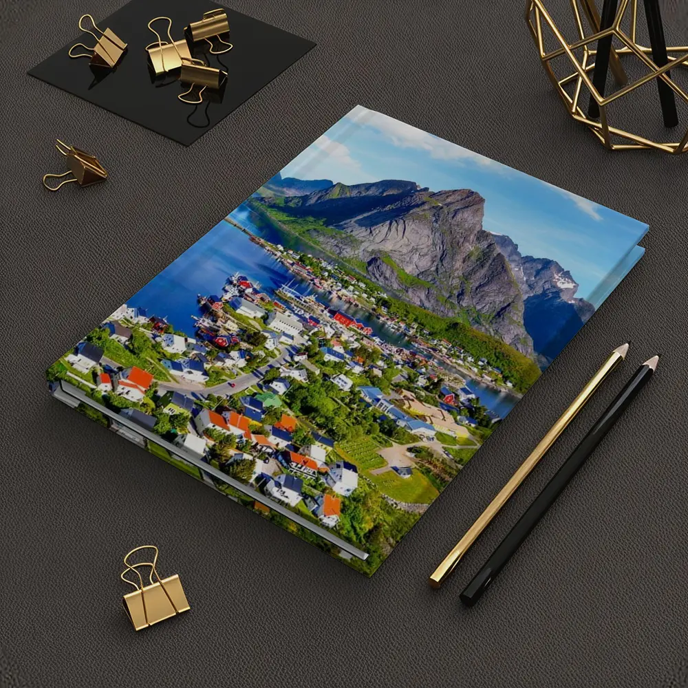 Reine Lofoten Norway Coastal Village Mountain – Notebooks