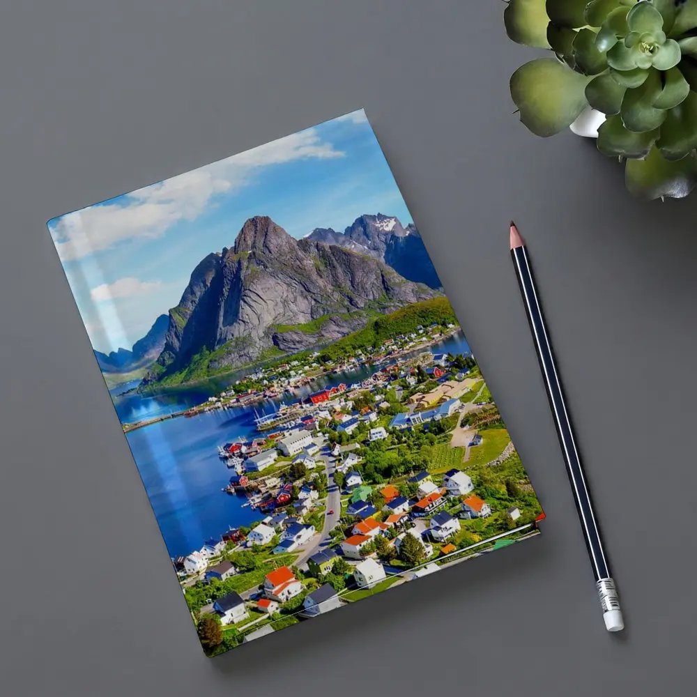 Reine Lofoten Norway Coastal Village Mountain – Notebooks