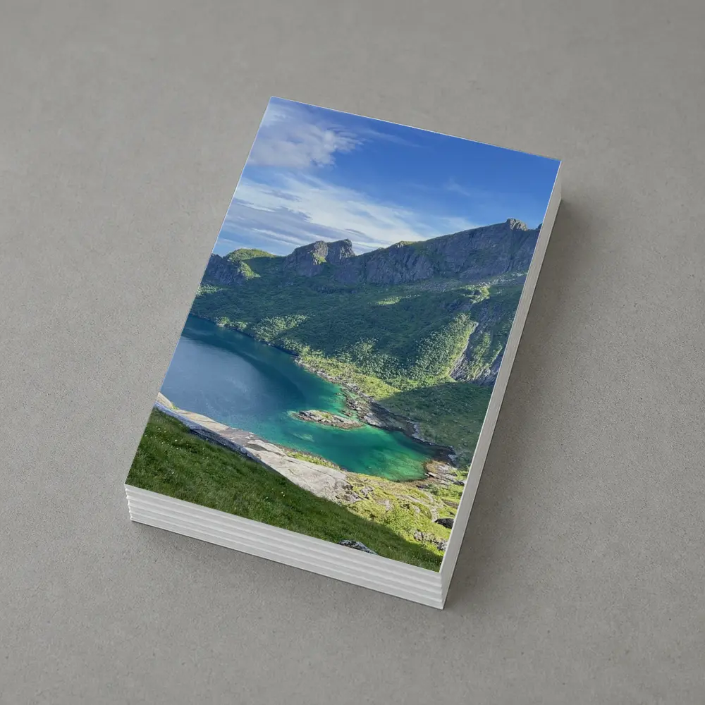 Norwegian Fjord Turquoise Lake Mountain Landscape – Postcards