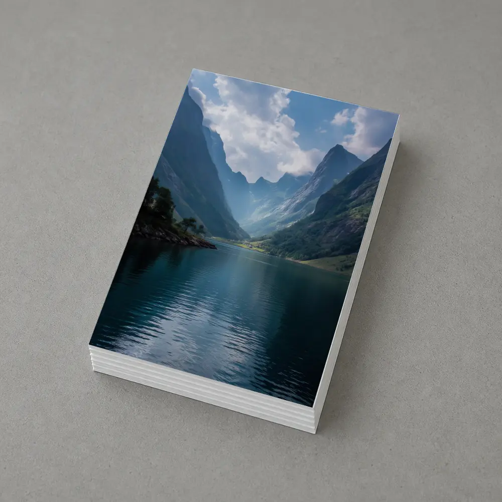 Norwegian Fjord Calm Blue Mountain Lake – Postcards