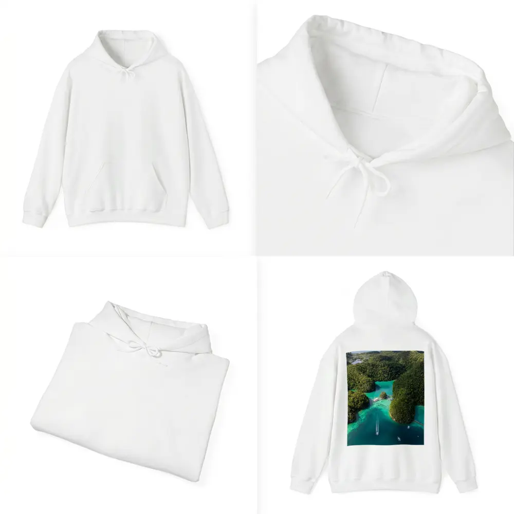 Tropical Island Lagoon Aerial View Indonesia – Hoodies