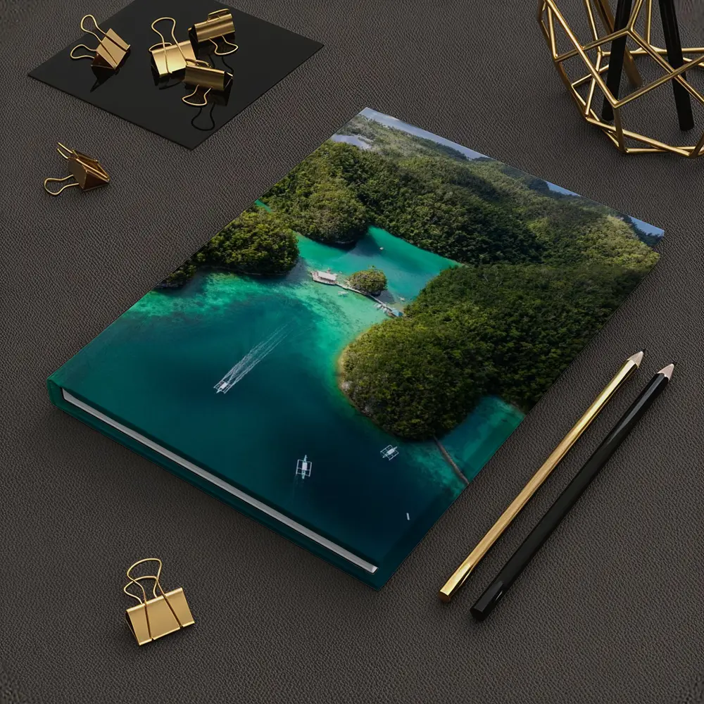 Tropical Island Lagoon Aerial View Indonesia – Notebooks